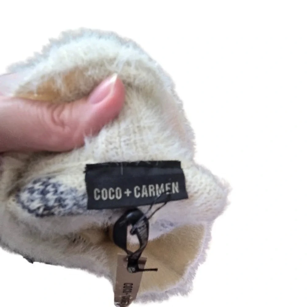 Cozy Soft Knit Chevron Cowel Neck Poncho Wrap With Wrist‎  Holes Poncho One Size